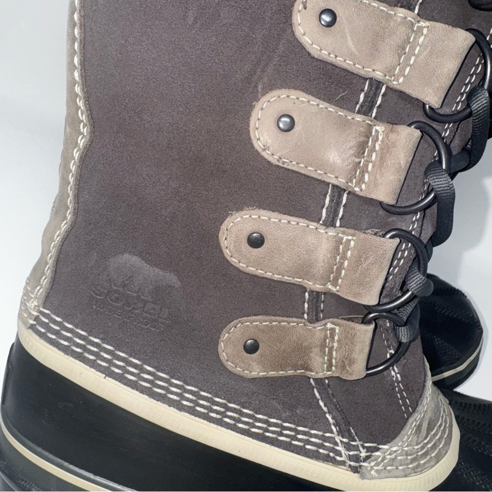 SOREL Joan Of Arctic Faux Fur-Lined Suede Boots US Size 8 Womans water proof - Picture 4 of 8